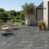 Dalle extérieur Row anthracite R11 80x80 cm