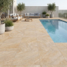 Dalle extérieur effet pierre Minéral 2.0 Beige R11 60x60 cm