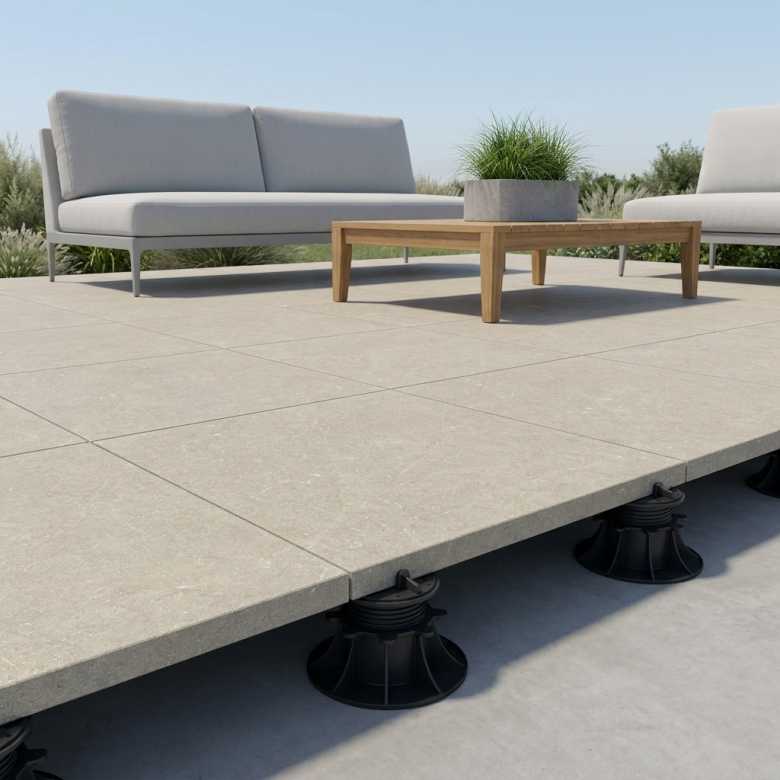 Dalle extérieur Suwon 2.0 beige R11 90x90 cm