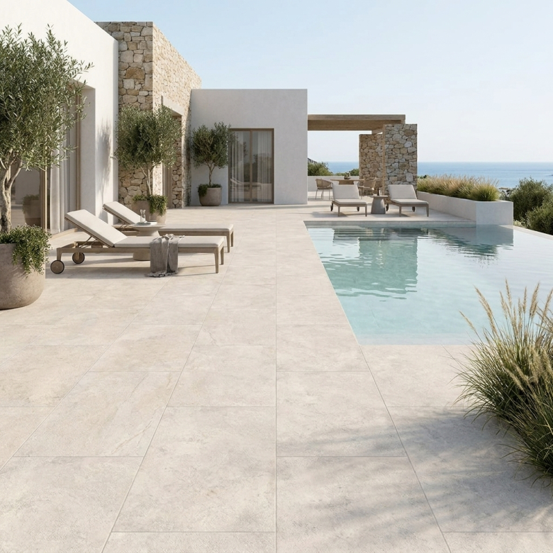 Dalle extérieur Lara beige 2.0 R11 60x90 cm
