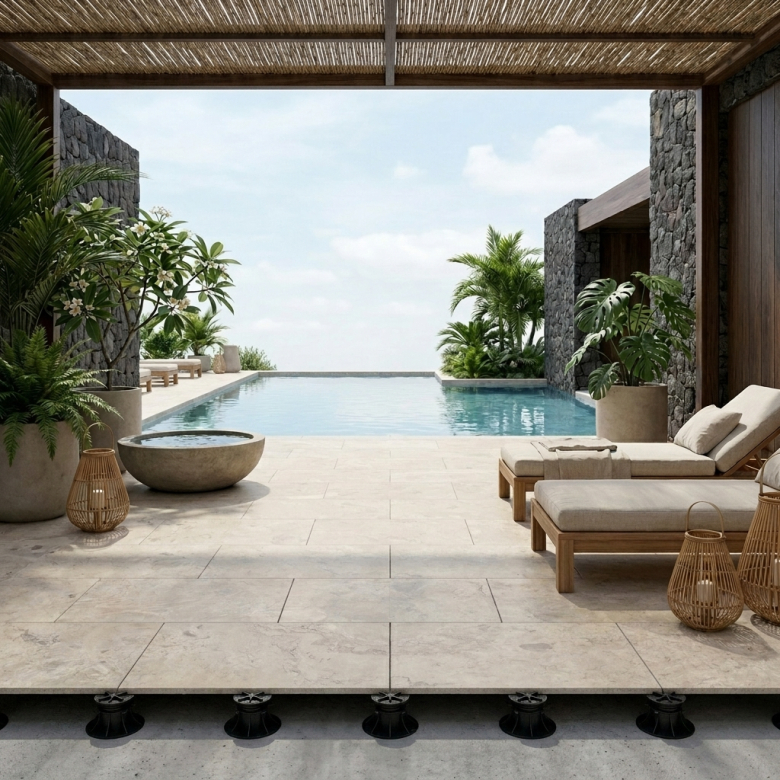Dalle extérieur Olbia naturel 2.0 R11 60x90 cm