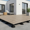Dalle extérieur effet bois Paco Beige R11 60*60 cm