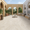 Dalle extérieur effet pierre Volcania 2.0 beige R11 60x120 cm