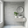 Carrelage mur effet zellige Sahel blanc grisé 30x60 cm