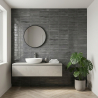 Carrelage mur effet zellige Sahel antharcite 30x60 cm