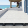 Dalle extérieur Gravi 2.0 blanc R11 60x60 cm