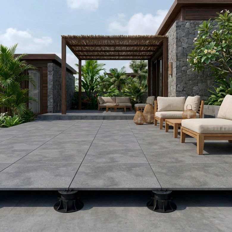 Dalle extérieur Sellwood 2.0 anthracite R11 60x60 cm