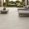 Dalle extérieur Tikal 2.0 Blanc grisé R11 60x120 cm