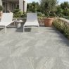 Dalle extérieur Row beige R11 80x80 cm