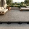 Dalle extérieur Zircon taupeR11 80x80 cm