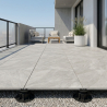 Dalle extérieur effet pierre Volcania 2.0 perle R11 60x60 cm