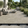 Dalle extérieur effet pierre Dolomie Taupe 2.0 R11 60x120 cm