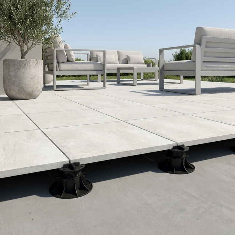 Dalle extérieur Valca 2.0 blanc R11 60x60 cm