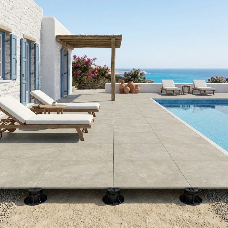 Dalle extérieur Valca 2.0 beige R11 60x60 cm