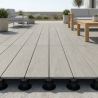 Dalle extérieur effet bois Sandhill 2.0 gris R11 30x120 cm