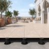 Dalle extérieur Tower beige R11 60x60 cm
