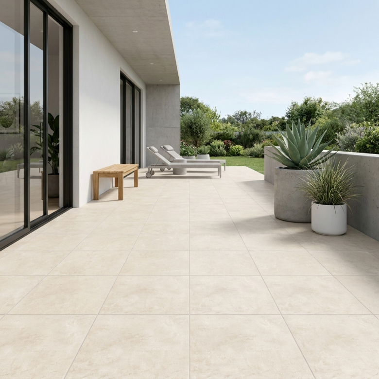 Dalle extérieur Dover crème R11 60x60 cm