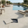 Dalle extérieur Cemento 2.0 Crème R11 60x60 cm