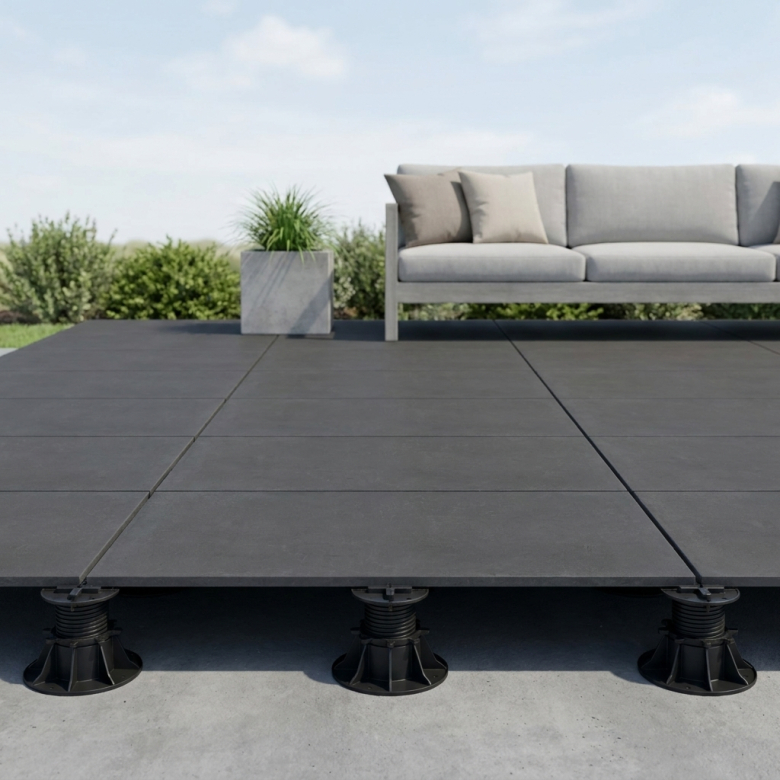Dalle extérieur Cemento 2.0 Anthracite R11 60x120 cm