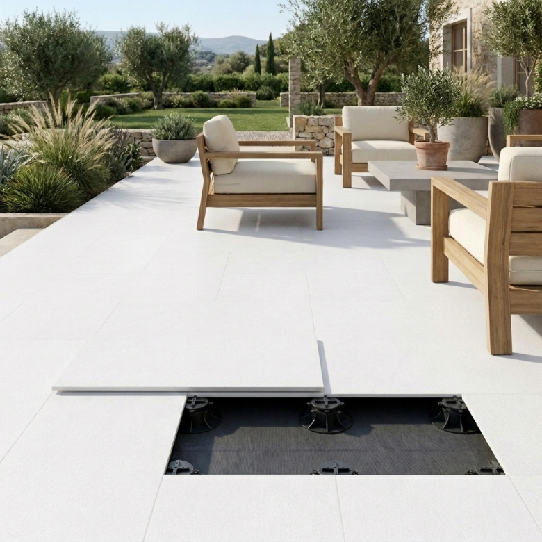Dalle extérieur Rockfeller 2.0 white R11 60x120 cm
