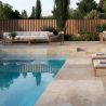 Carrelage sol extérieur effet Pierre de Bali Krabi beige R11 60x120 cm