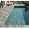 Carrelage sol extérieur effet Pierre de Bali Buddha vert R11 15x15 cm