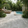 Carrelage sol extérieur effet Pierre de Bali Oxyd gris R10 30*60cm
