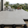 Dalle extérieur Arès 2.0 gris perle R11 60x60 cm