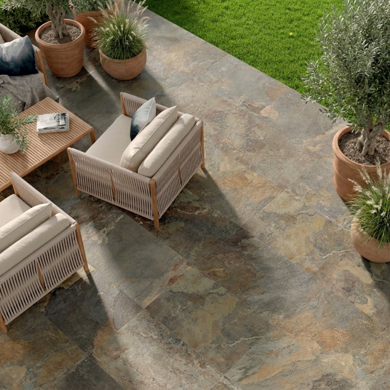 Dalle extérieur Thera 2.0 terre R11 60x90 cm
