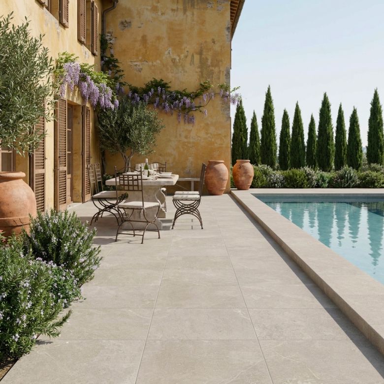 Dalle extérieur Palerme 2.0 beige R11 60x60 cm