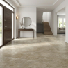 Carrelage sol effet Travertin Tivertino Terre 60x120 cm