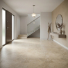 Carrelage sol effet Travertin Tivertino Terre 100x100 cm