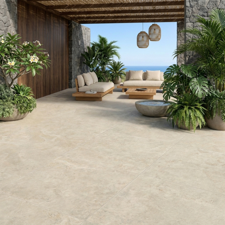 Dalle extérieur Bosa 2.0 naturel R11 60x60cm