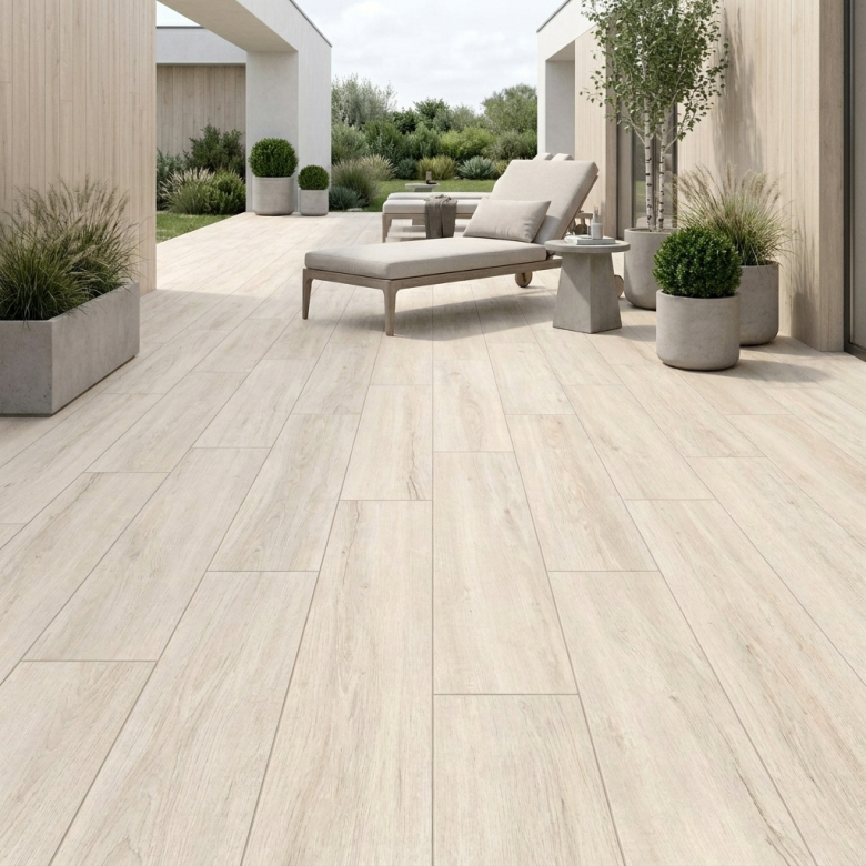 Carrelage sol extérieur effet bois Nature basein R11 22.5*90 cm
