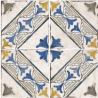 Carrelage sol effet carreaux de ciment Freesia Lina 20x20 cm