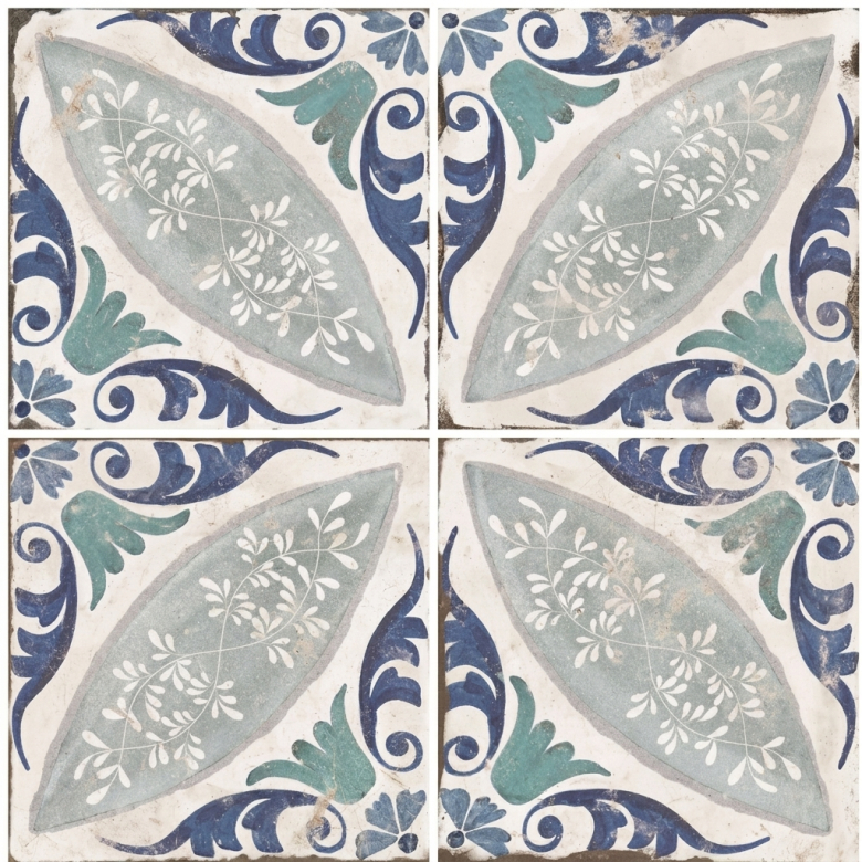 Carrelage sol effet carreaux de ciment Freesia Paulina 20x20 cm