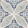 Carrelage sol effet carreaux de ciment Freesia Paulina 20x20 cm