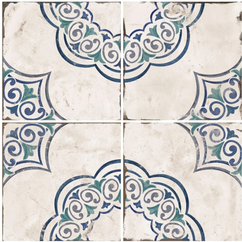  Carrelage sol effet carreaux de ciment Freesia Mariana 20x20 cm