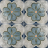 Carrelage sol effet carreaux de ciment Lys Liena 15x15 cm