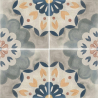 Carrelage sol effet carreaux de ciment Lys Alma 15x15 cm