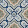 Carrelage sol effet carreaux de ciment Lys Maresa 15x15 cm