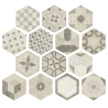 Carrelage sol hexagonal Anubis Classic 20x17,5 cm
