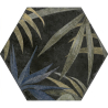 Carrelage sol et mur hexagonal Jungle decors aruba lava 23*27 cm