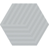 Carrelage sol hexagonal Bird cube pearl 14x16 cm