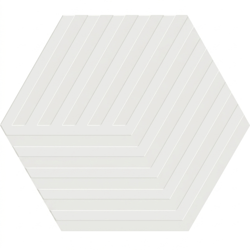 Carrelage sol hexagonal Bird cube white 14x16 cm