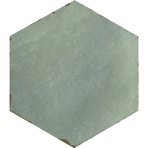 Carrelage sol hexagonal San Marin bleu 14x16 cm