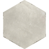 Carrelage sol hexagonal San Marin taupe 14x16 cm