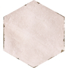 Carrelage sol hexagonal San Marin rose 14x16 cm