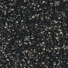 Carrelage sol et mur effet Terrazzo poli Gemme noir 120x120 cm