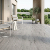 Carrelage sol extérieur effet bois Corcovado Grey R11 23x120 cm